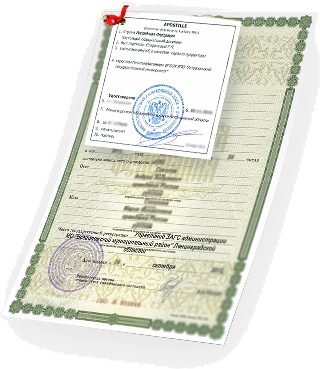 Перевод свидетельства о рождении
